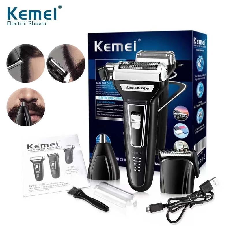 Men'S Grooming Organizer - Kemei Multi-functional Waterproof 3 In 1