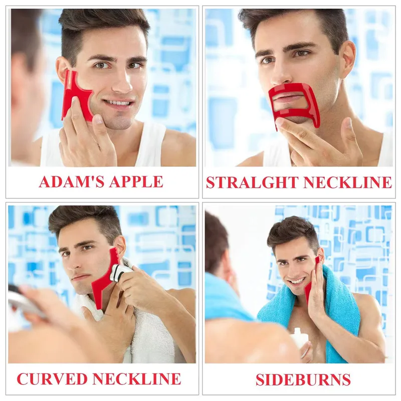 2/4Pcs Men's Beard Combs Hair  - огляд і ціна Men'S Grooming Haircut