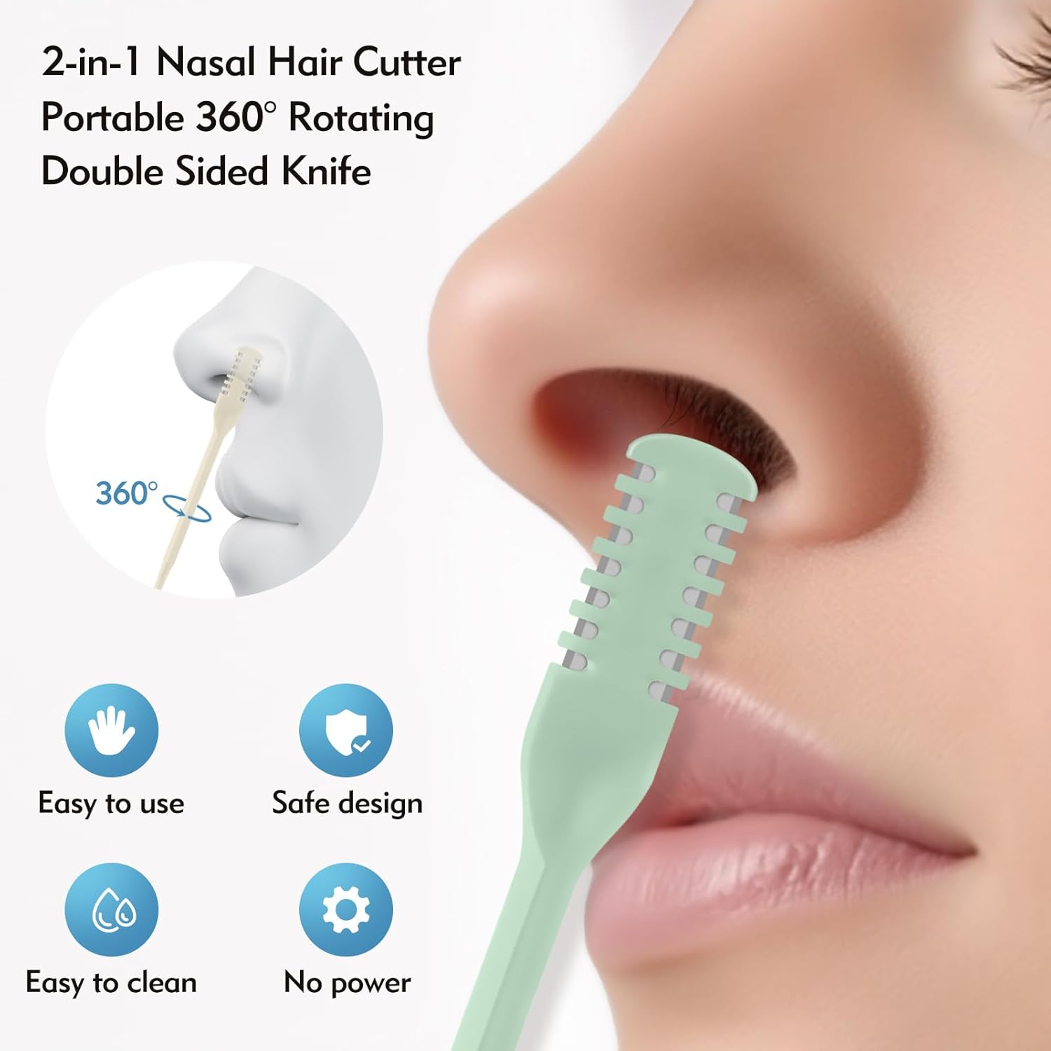 5/20/50Pcs 2-in-1 Nasal Cutter - огляд і ціна Men'S Grooming Haircut