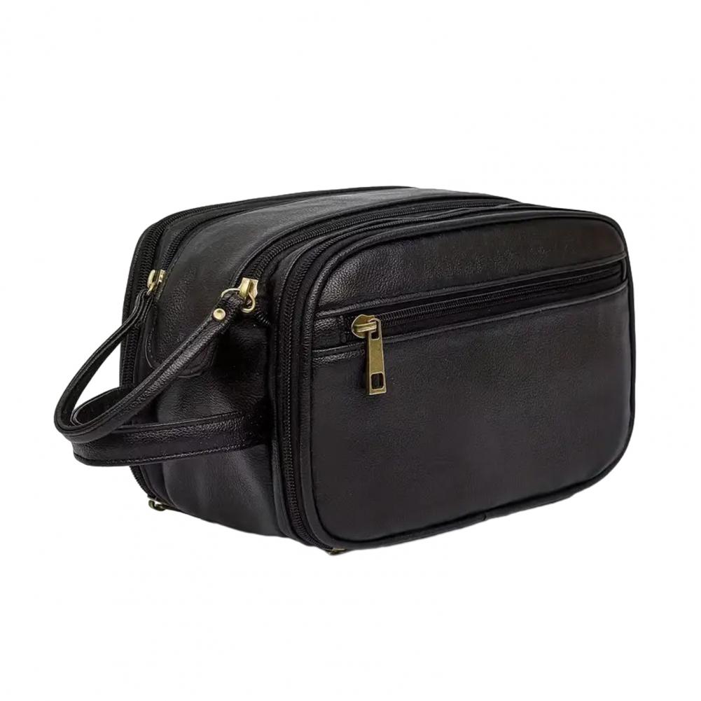Travel Makeup Bag Faux Leather - огляд і ціна Men'S Grooming Organizer