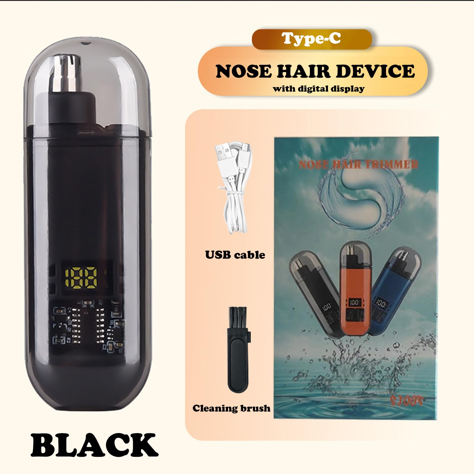 Nose Ear Hair Trimmer USB Rech - огляд і ціна Men'S Grooming Haircut