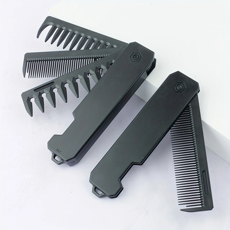 3-in-1 Folding Beard Comb for  - огляд і ціна Men'S Grooming Organizer