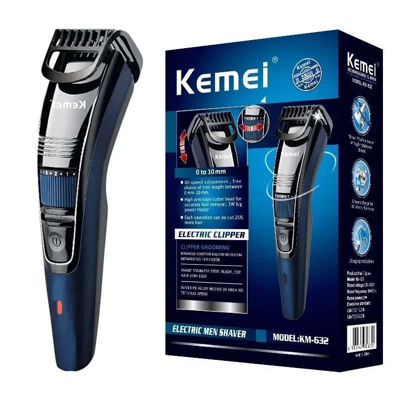 Kemei 632 0.5-10mm Adjustable  - огляд і ціна Men'S Face Grooming