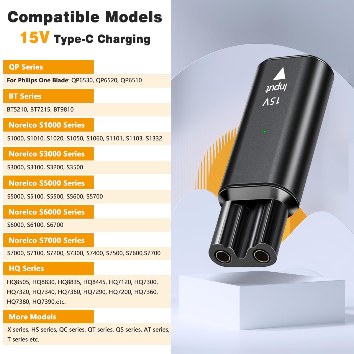 Brangdy 15V HQ8505 Type-C Shav - огляд і ціна Men'S Face Grooming