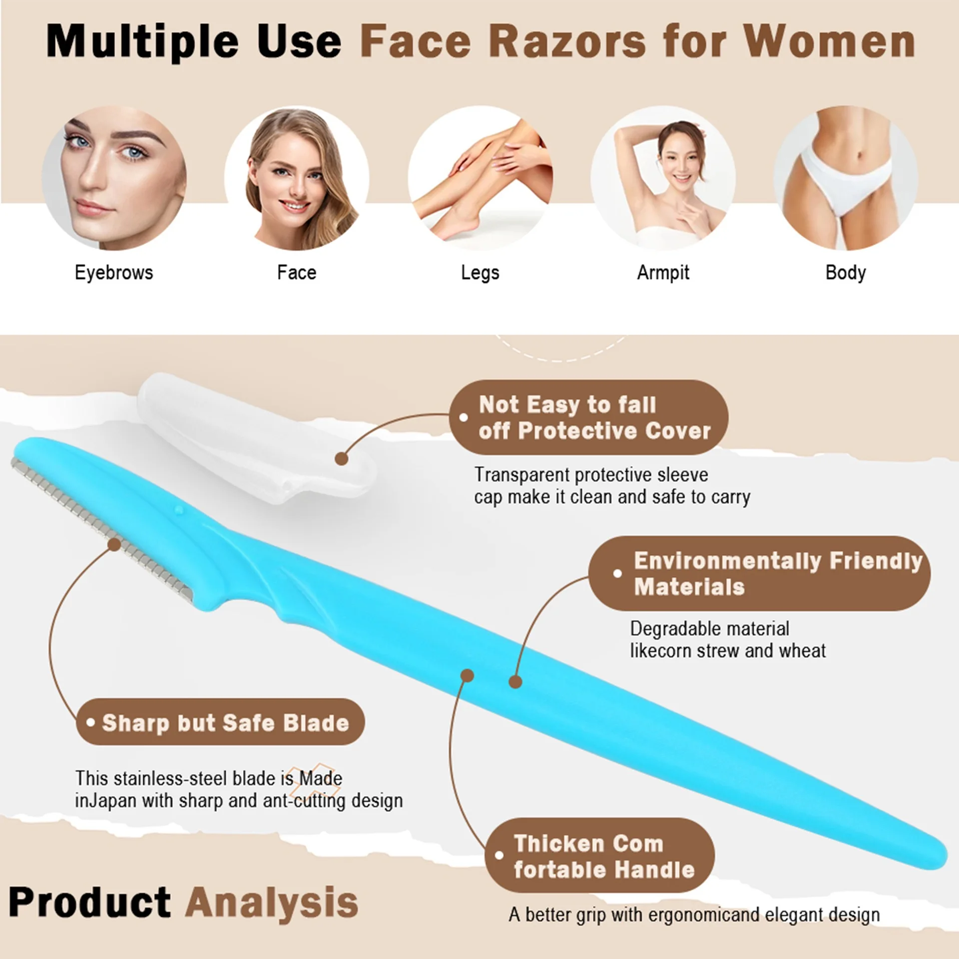 5/10/30/40pcsbrow Razor and Fa - огляд і ціна Men'S Groom