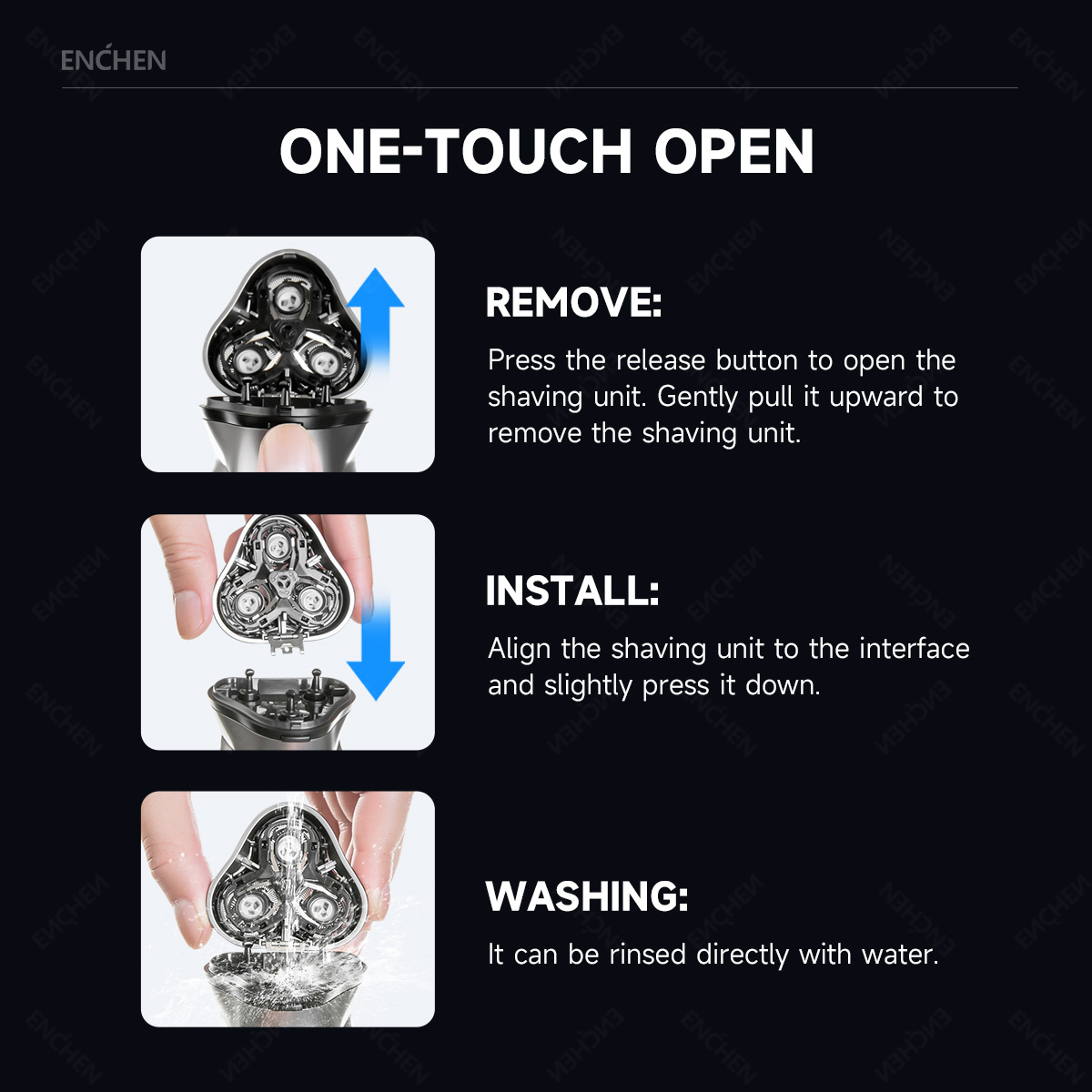 ENCHEN Blackstone's Replacemen - огляд і ціна Men'S Face Grooming